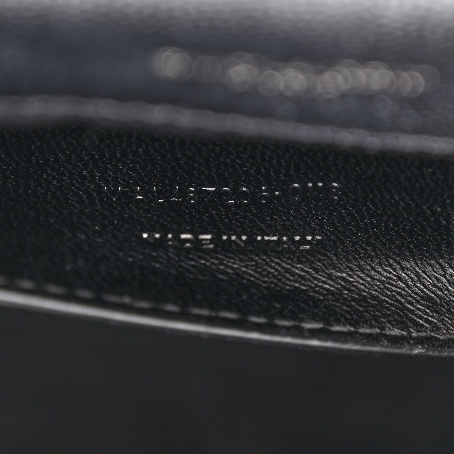 Saint Laurent Grain De Poudre Textured Mixed Matelasse Triquilt Medium Monogram Monochrome Satchel Black 7 of 10