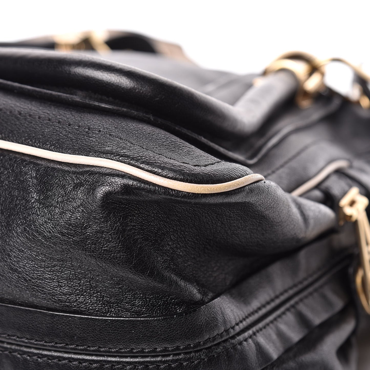 Calfskin Medium Military Paraty Black