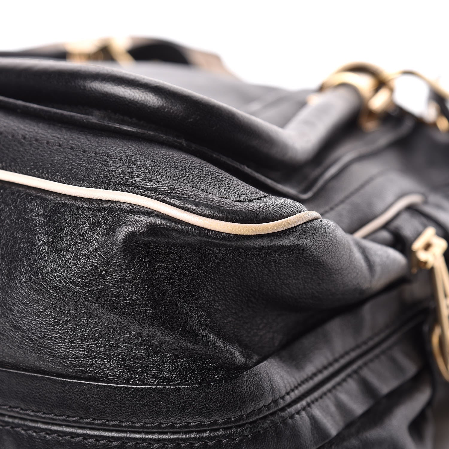 Chloe Calfskin Medium Military Paraty Black 18 of 25