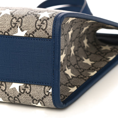 Gucci GG Supreme Monogram Stars Childrens Tote Beige Ebony Yellow Royal 10 of 10