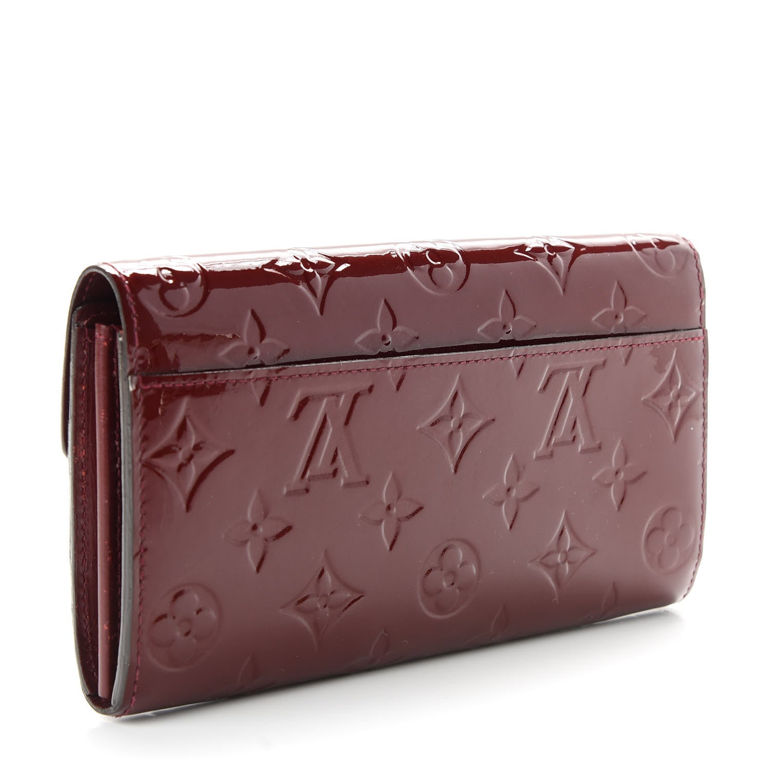 Louis Vuitton Vernis Sarah Wallet NM Griotte 3 of 6