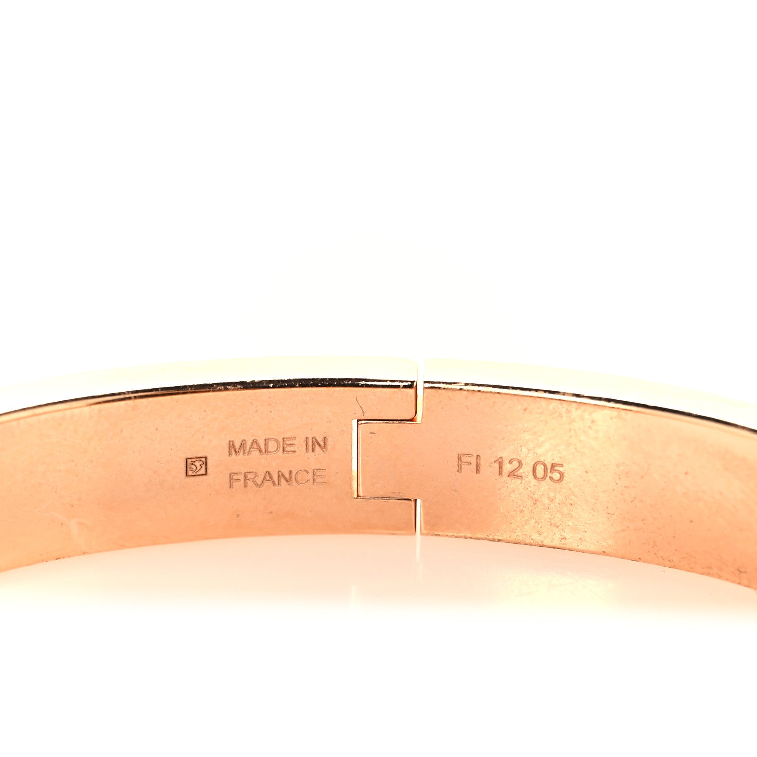 Hermes Enamel Mini Clic Kelly Bracelet PM Rose Candeur 4 of 5