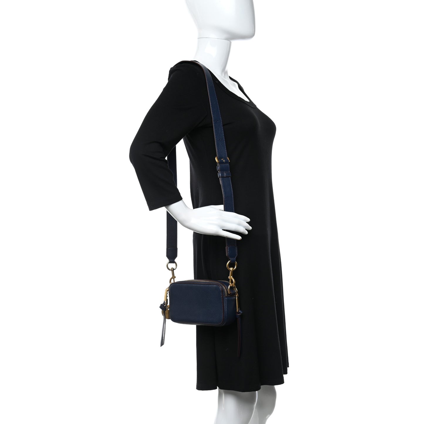 Calfskin Recruit Camera Bag Navy