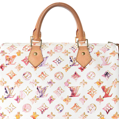Louis Vuitton Watercolor Aquarelle Speedy 30 White 5 of 8