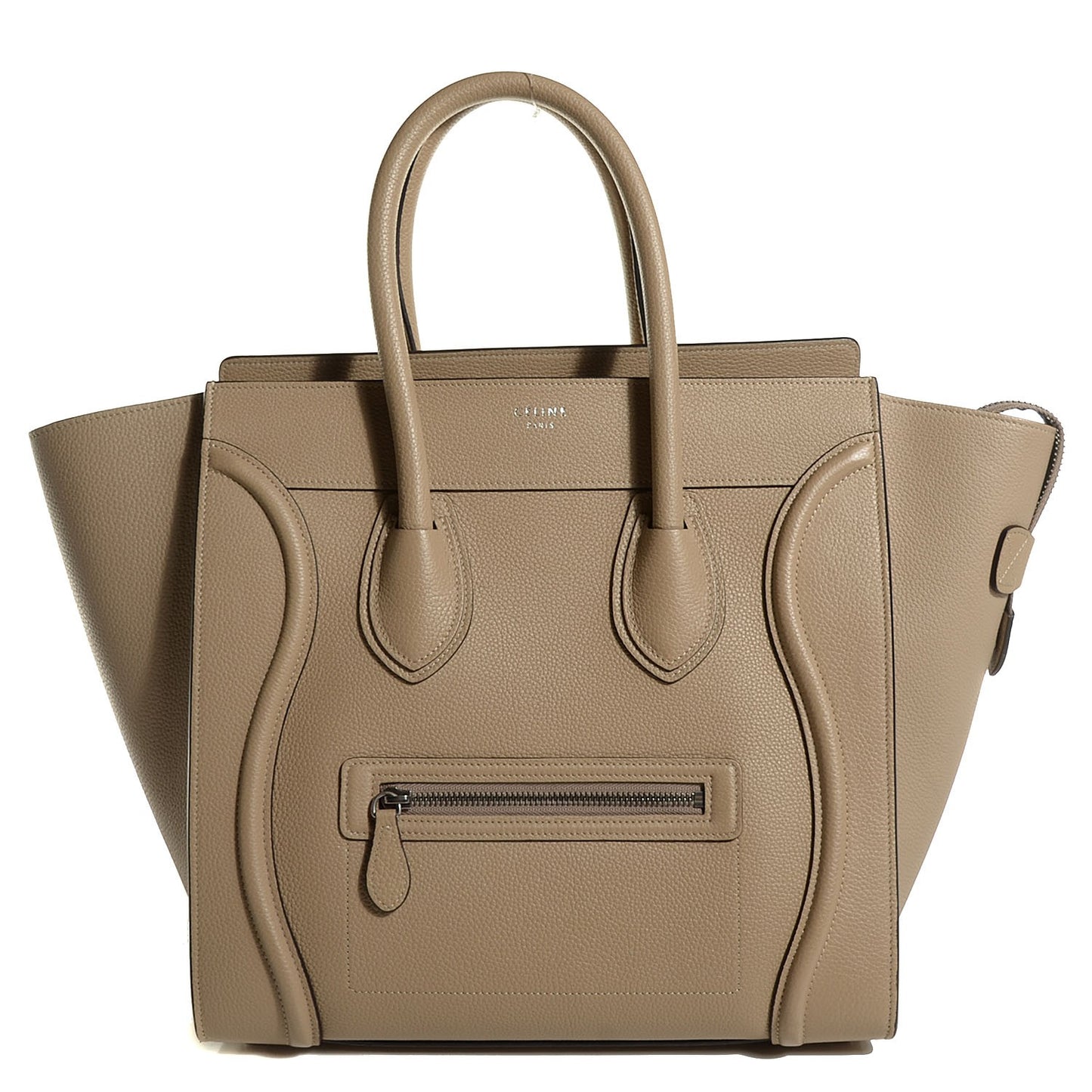 Drummed Calfskin Mini Luggage Dune