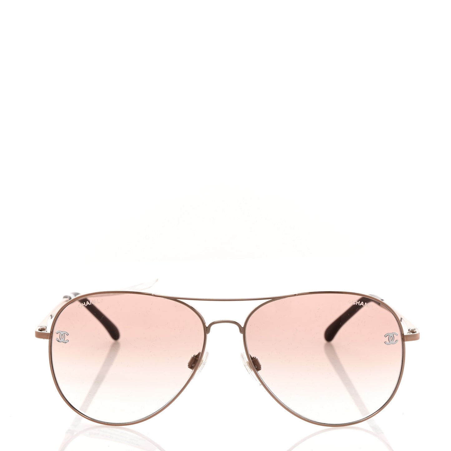 Metal Aviator CC Sunglasses 4189-T-Q Rose