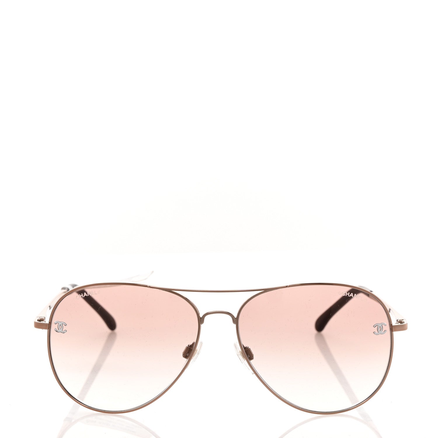 Chanel Metal Aviator CC Sunglasses 4189-T-Q Rose 2 of 8