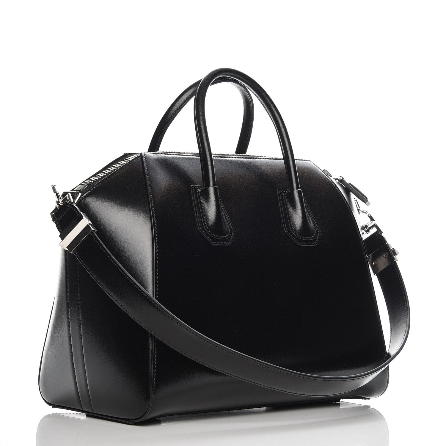 Givenchy Shiny Lord Calfskin Medium Antigona Black 4 of 8