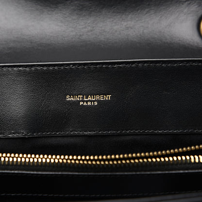 Saint Laurent Calfskin Y Quilted Monogram Medium Loulou Chain Satchel Black 5 of 10