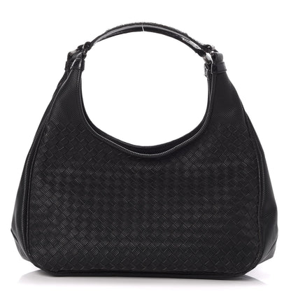Bottega Veneta Nappa Intrecciato Moondust Medium Campana Nero Black 1 of 8