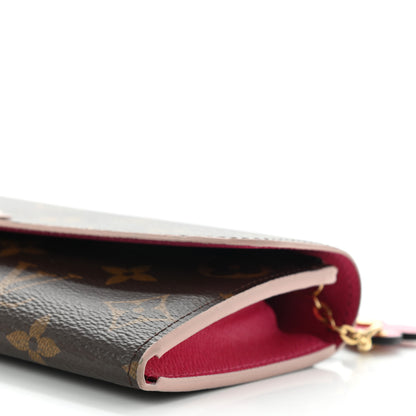 Louis Vuitton Monogram Bloom Flower Emilie Wallet Fuchsia 9 of 9