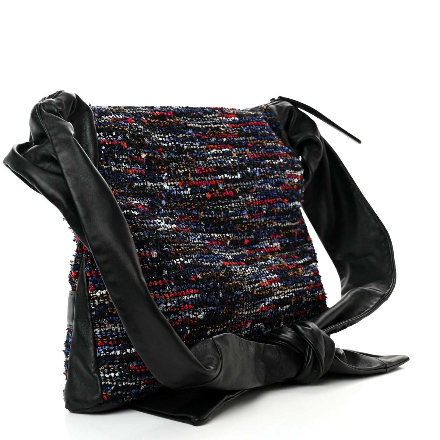 Tweed Lambskin Small Girl Bag Multicolor Black