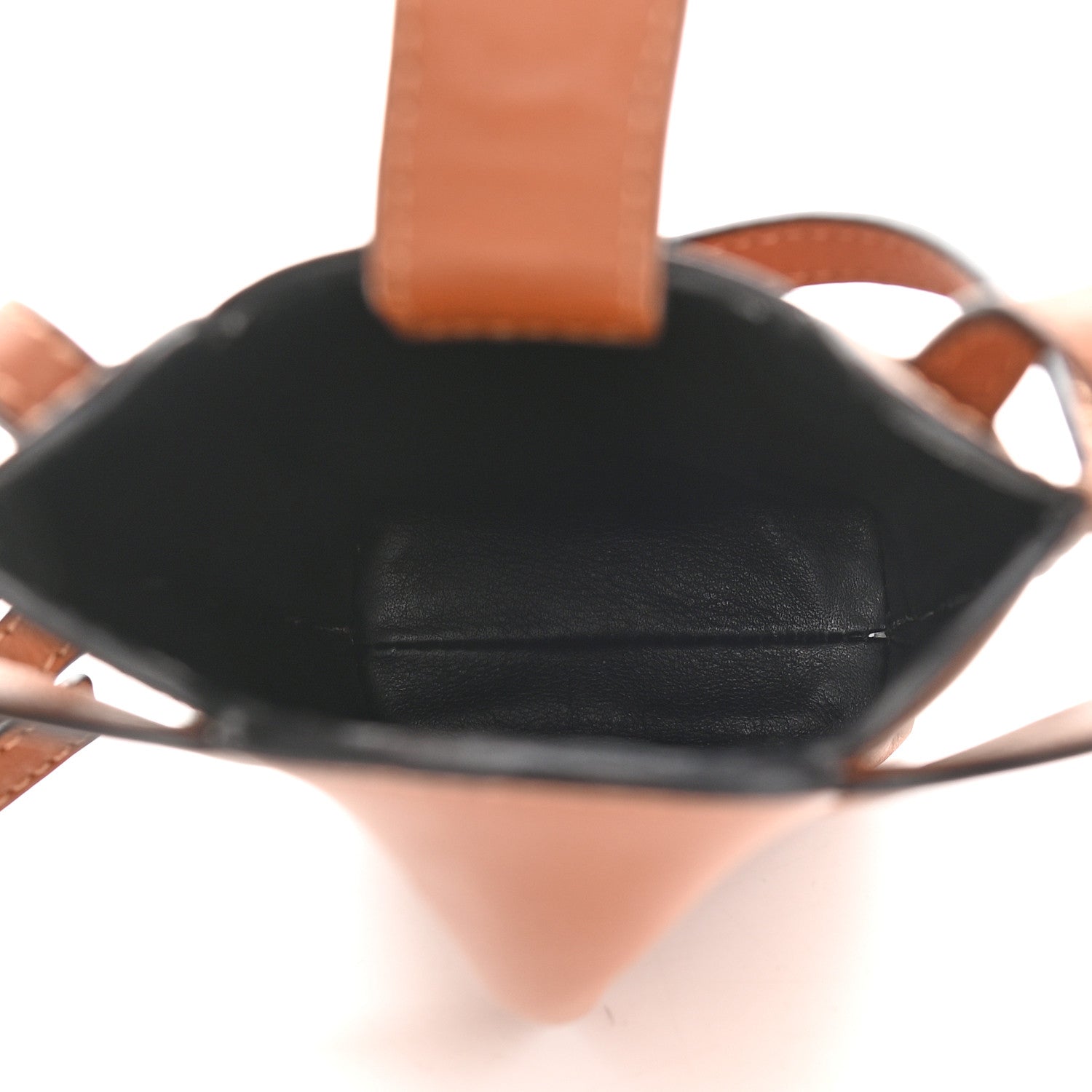 Loewe Calfskin Elephant Pouch Crossbody Bag Tan 5 of 9