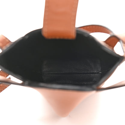 Loewe Calfskin Elephant Pouch Crossbody Bag Tan 5 of 9