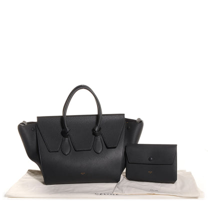 Celine Grained Calfskin Tie Knot Small Tote Anthracite 7 of 16