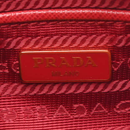 Prada Saffiano Mini Camera Crossbody Bag Fuoco 6 of 9