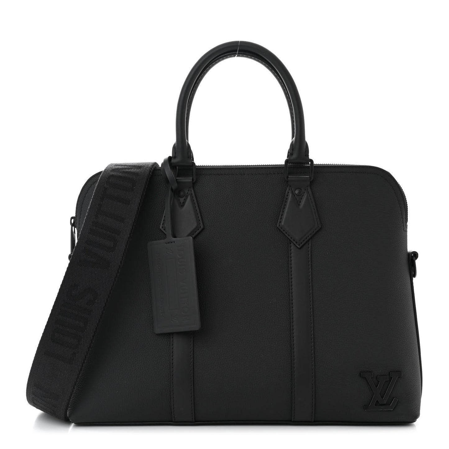 Calfskin Aerogram Takeoff Briefcase Black