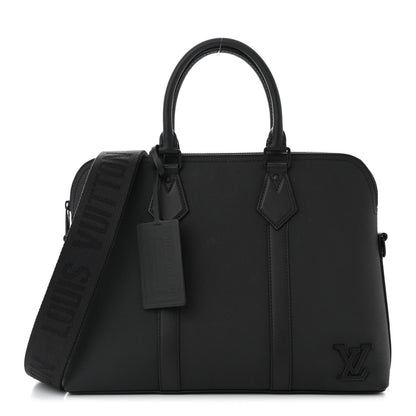 Louis Vuitton Calfskin Aerogram Takeoff Briefcase Black 1 of 10