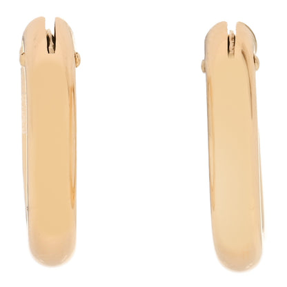 Roberto Coin 18K Yellow Gold Classics Oval Hoop Earrings 1 of 4