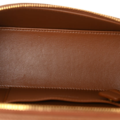 Saint Laurent Canvas Calfskin Gaby Vanity Bag Desert Dust Brick 5 of 10