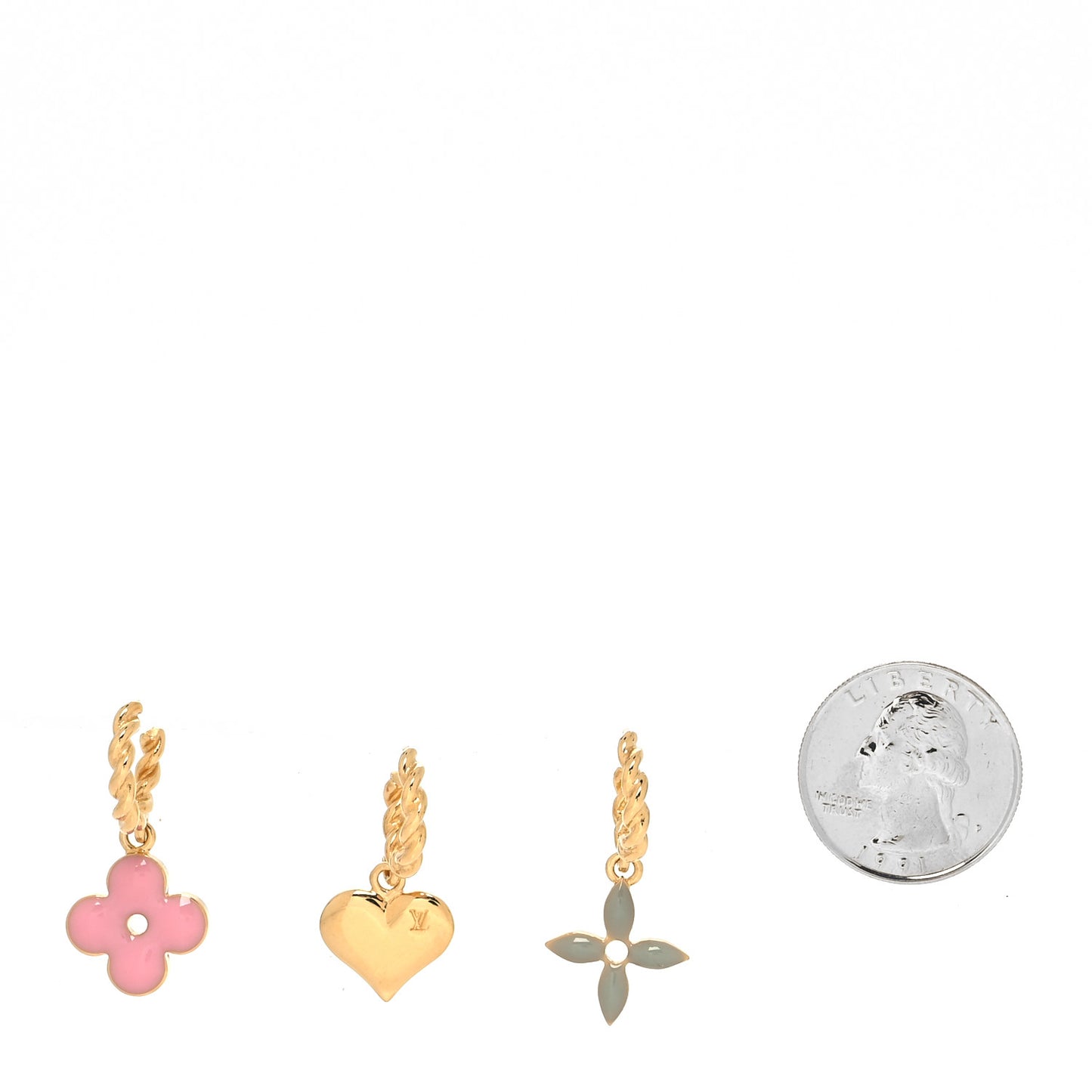 Sweet Monogram Earrings Set of 3 Rose