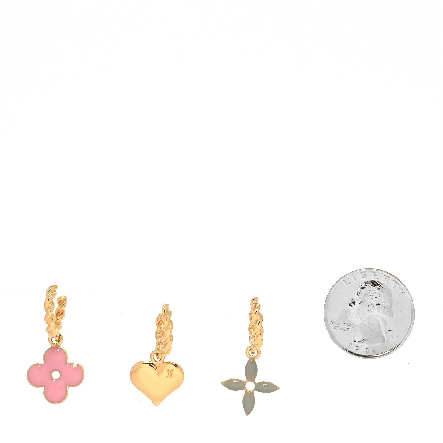 Louis Vuitton Sweet Monogram Earrings Set of 3 Rose 2 of 3