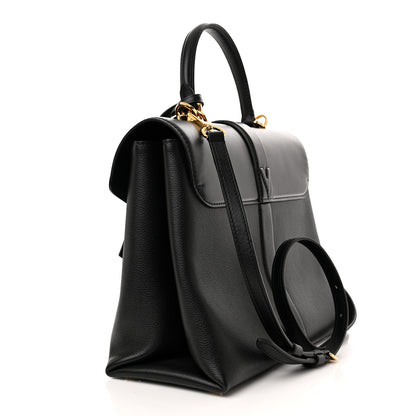 Louis Vuitton Grained Smooth Calfskin Rose Des Vents MM Black 3 of 10