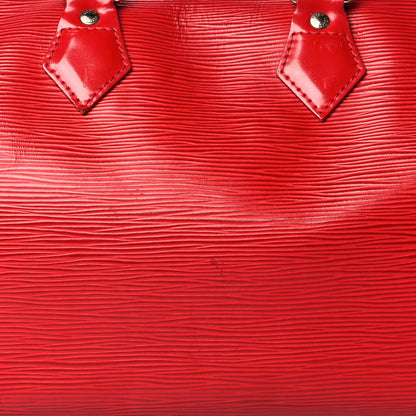 Louis Vuitton Epi Speedy 30 Castillan Red 7 of 18