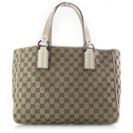 Gucci Monogram Canvas Tote Ivory 1 of 11