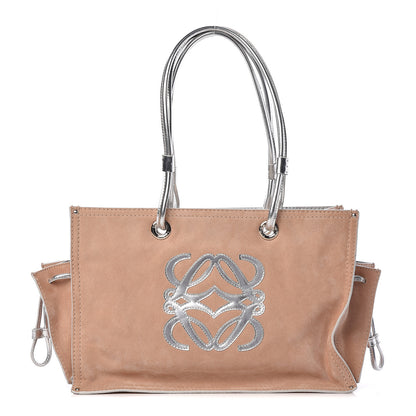 Loewe Suede Medium Shopping Tote Beige 1 of 16