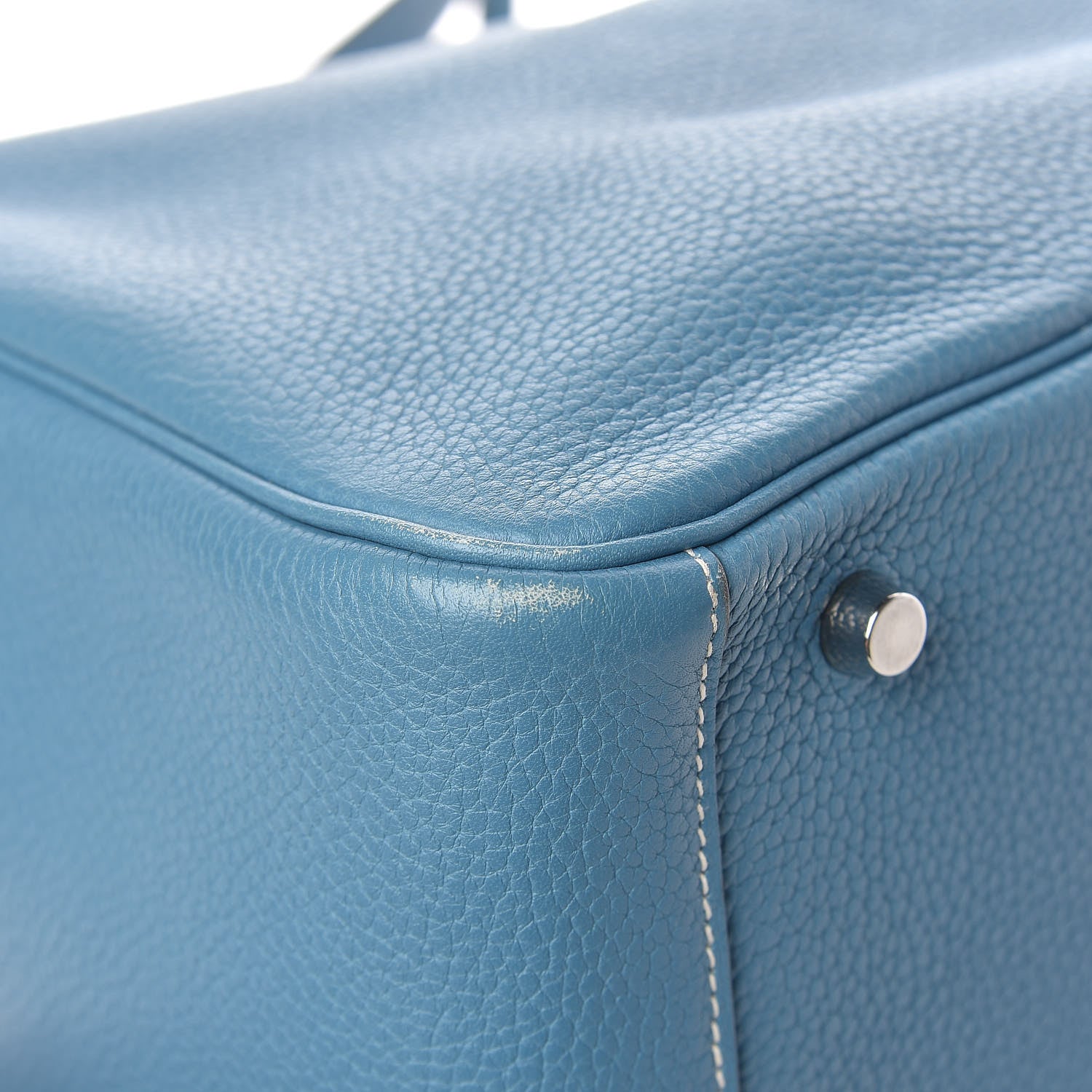 Hermes Taurillon Clemence Lindy 30 Blue Jean 10 of 13