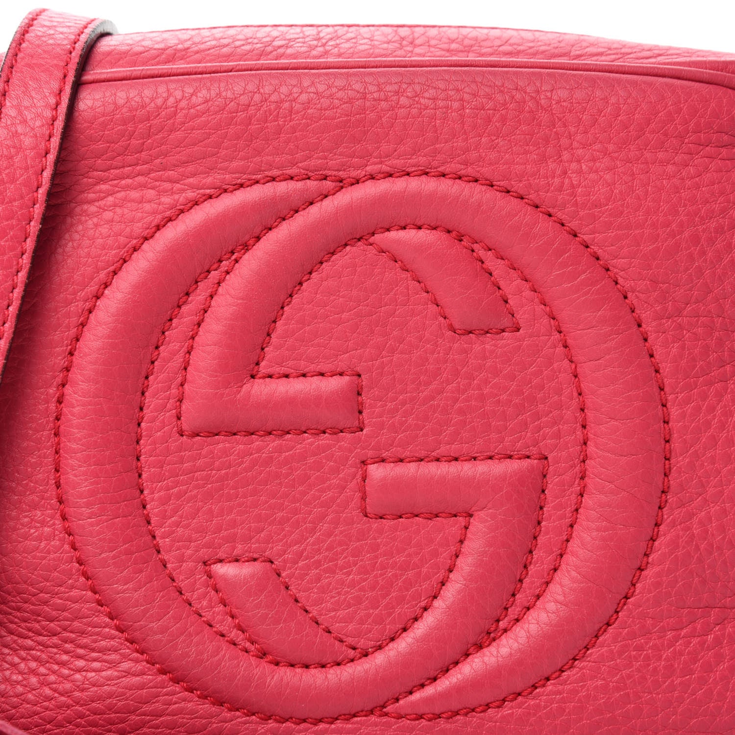 Gucci Pebbled Calfskin Small Soho Disco Bag Pink 10 of 10