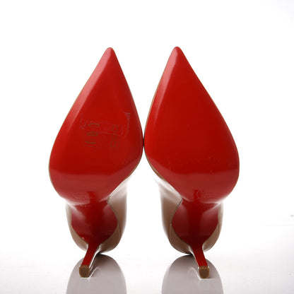 Christian Louboutin Patent Pigalle 120 Pumps 37.5 Nude 5 of 11