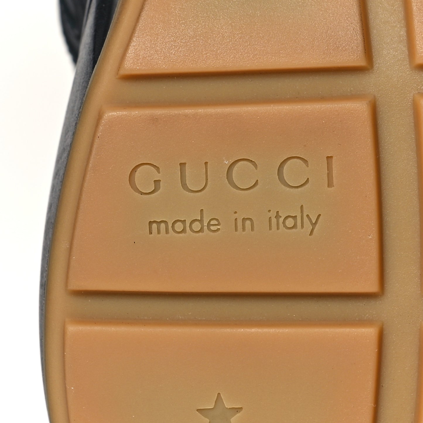 Calfskin Web Printed Mens Rhyton Sneakers 8 Black