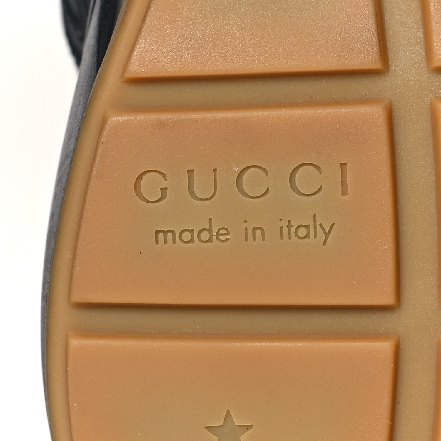 Gucci Calfskin Web Printed Mens Rhyton Sneakers 8 Black 6 of 9