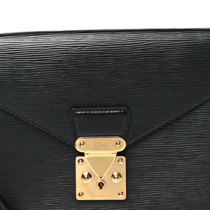 Louis Vuitton Epi Pochette Sellier Dragonne Clutch Black 7 of 11
