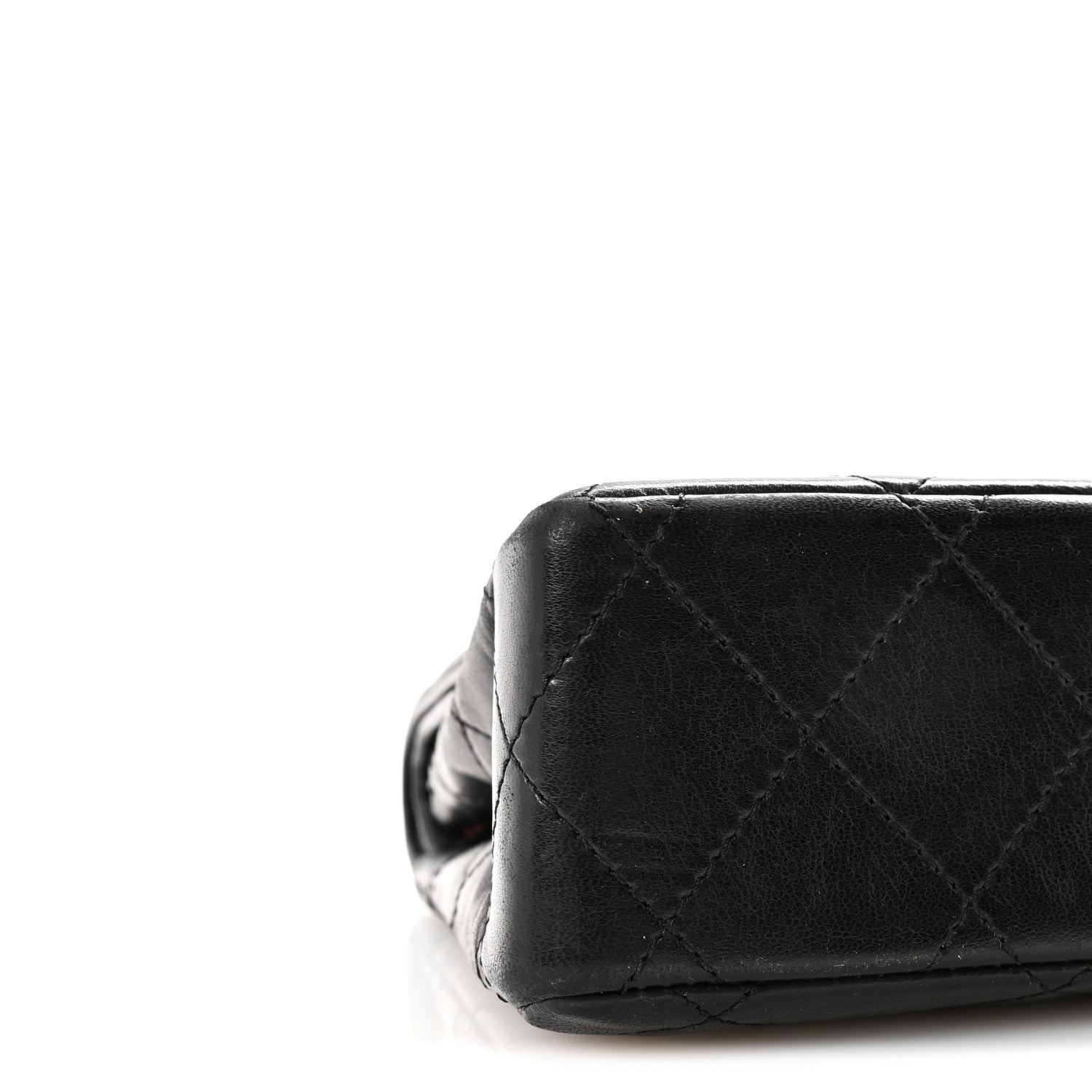 Chanel Lambskin Quilted Medium Double Flap Bag Black 9 of 10