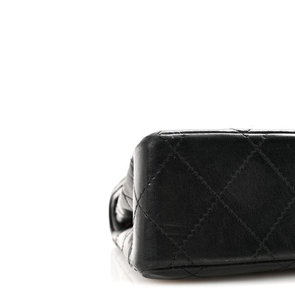 Chanel Lambskin Quilted Medium Double Flap Bag Black 9 of 10