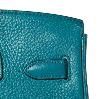 Hermes Taurillon Clemence Birkin 30 Bleu Izmir 9 of 36