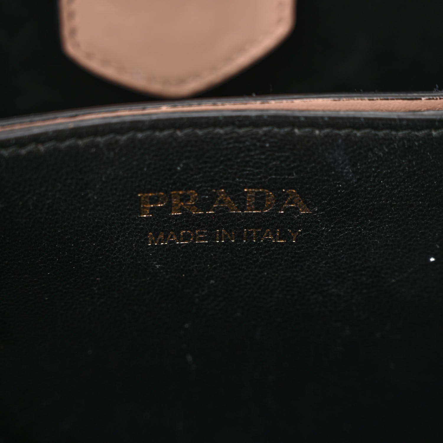 Prada Saffiano Cuir Medium Panier Bucket Bag Cipria Black 6 of 10