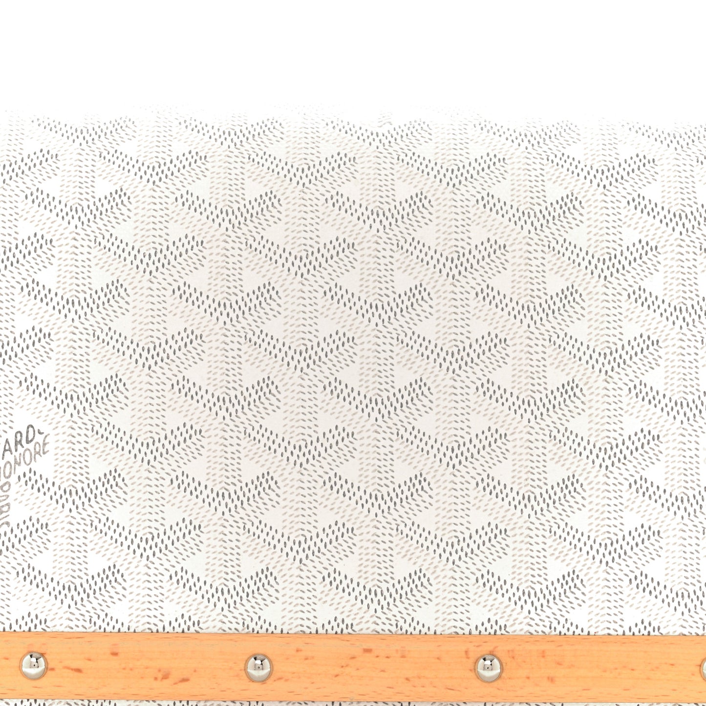 Goyardine Monte Carlo Bois Clutch White