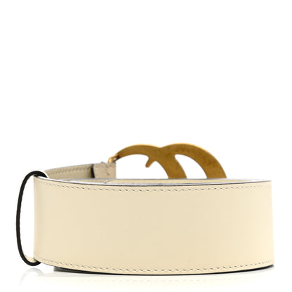 Gucci Calfskin Double G 40mm Belt 85 34 Mystic White 2 of 8