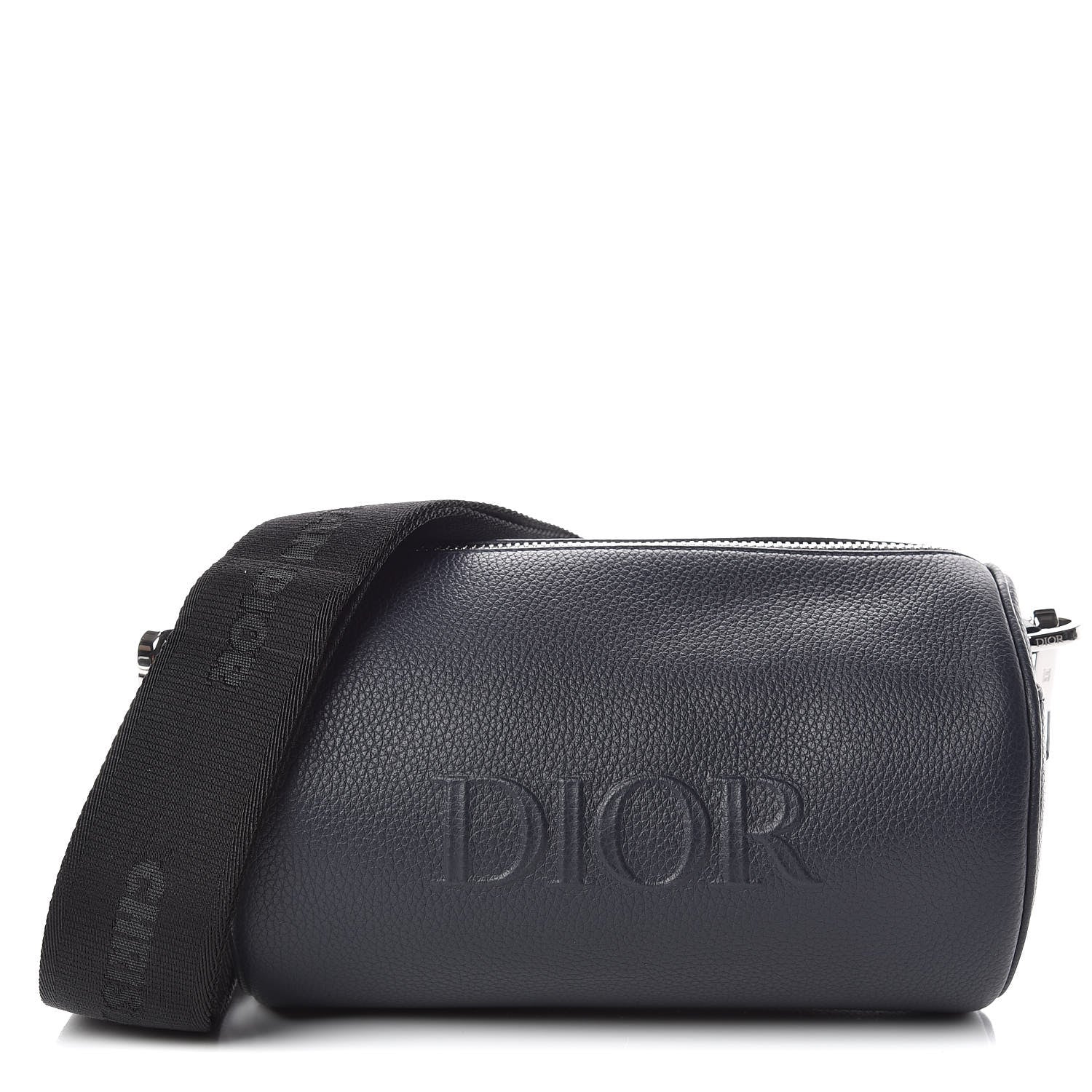 Christian Dior HOMME Grained Calfskin Mens Roller Messenger Blue 1 of 8