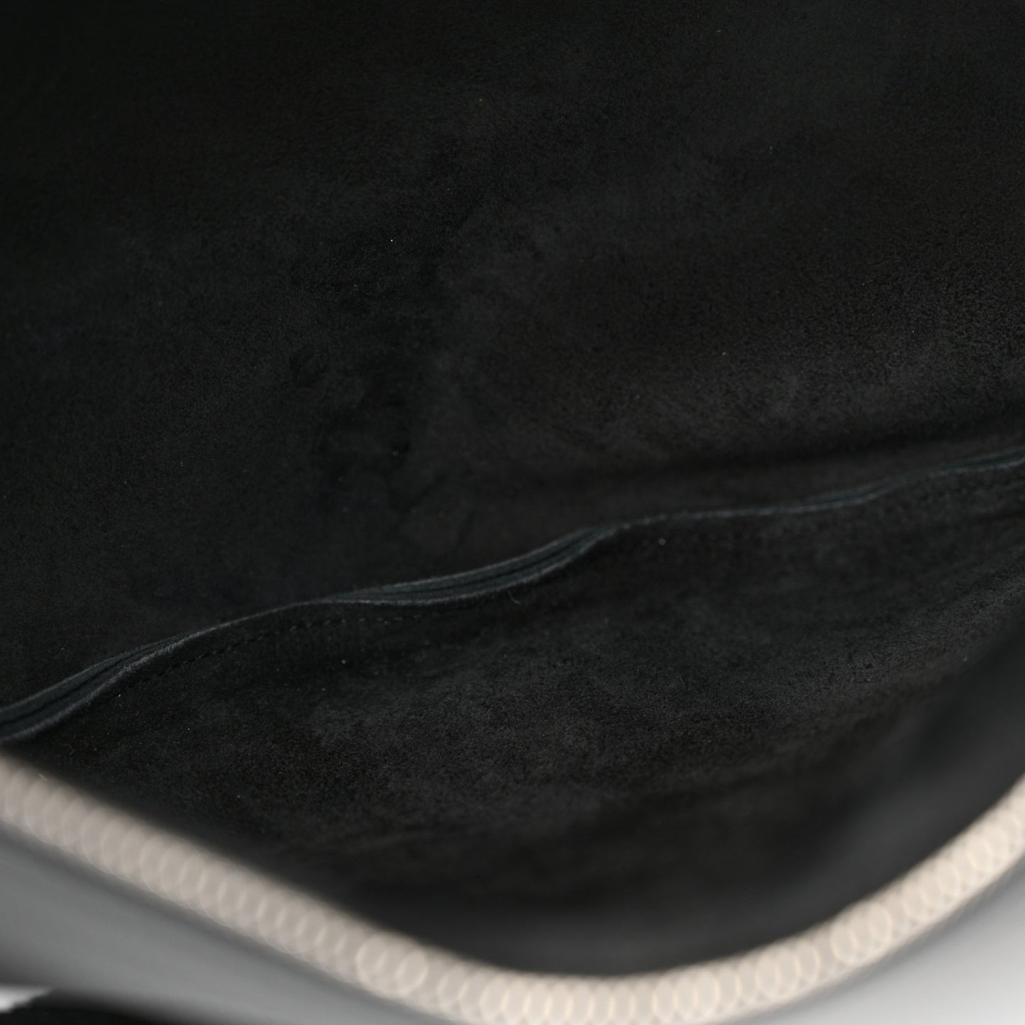 Grained Calfskin Large Slouchy Banana Bag Black