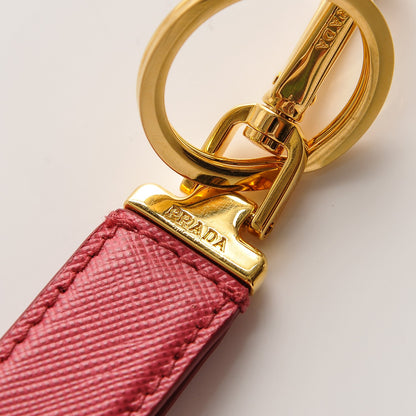 Prada Saffiano Keychain Red 3 of 3