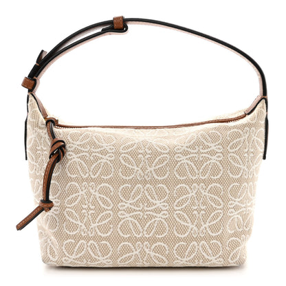 Loewe Jacquard Anagram Calfskin Small Cubi Bag Ecru Tan 1 of 10
