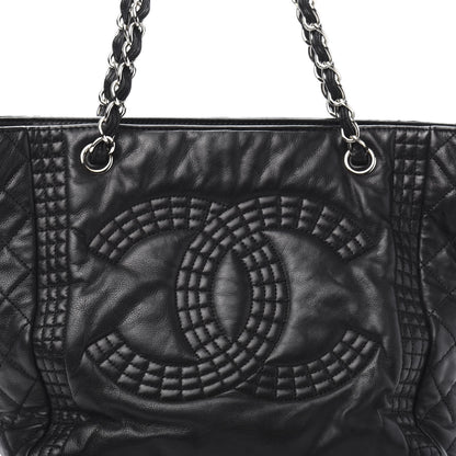 Chanel Calfskin Coco Bengal Tote Black 12 of 13