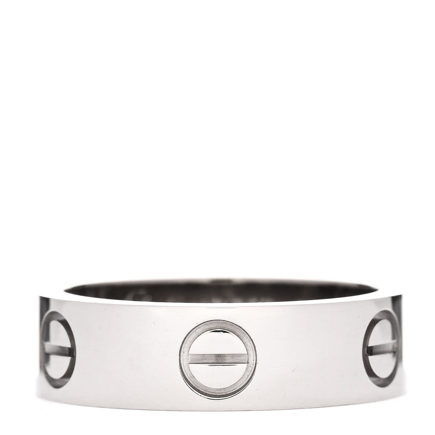 18K White Gold 5.5mm LOVE Ring 53 6.25