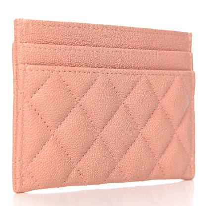 Chanel Caviar Quilted Boy Card Holder Light Pink 3 of 9