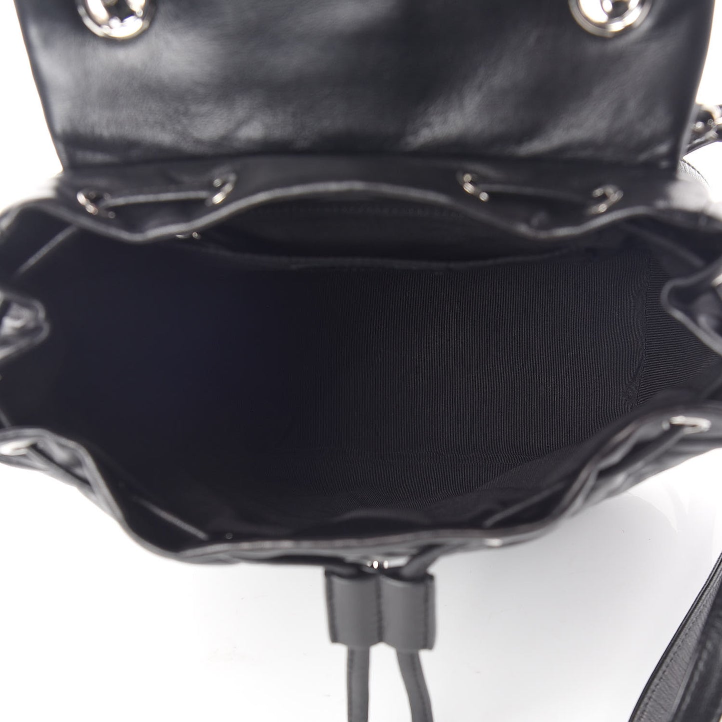 Lambskin Quilted Small Urban Spirit Backpack Black